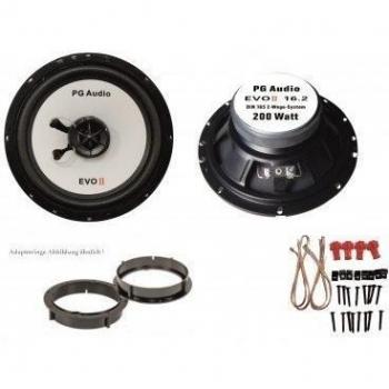 PG Audio Mercedes Clase E W210 Juego de instalación de altavoces para puerta delantera