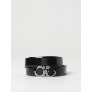 Salvatore Ferragamo Men's Reversible Leather Belt - Black - Size 105 cm / 42 in