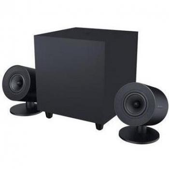 Razer Nommo Pro 2.1 Altavoces Gaming de Rango Completo con Iluminación Chroma RGB, Bluetooth y Conexión USB, Inalámbricos y Alámbricos - Negros