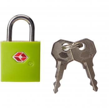 Candado de Seguridad Aprobado por TSA Travel Blue 027 con Llave para Equipaje y Maletas, Disponible en Verde o Azul