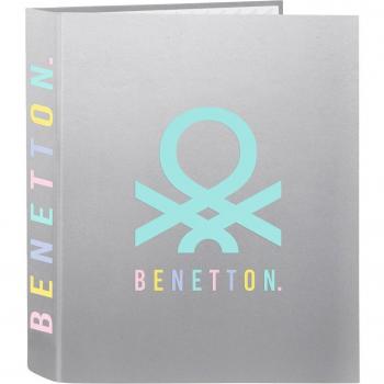 Carpeta de Anillas Benetton Silver Safta con Diseño Exclusivo y Máxima Calidad