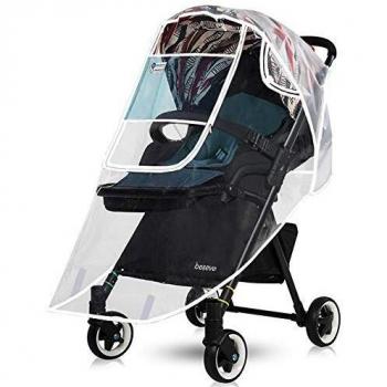 Ayada Protector Lluvia Universal Para Cochecitos Con Cremallera Impermeable, Material De Eva, 36.3 X 31.5 X 2.9 Cm