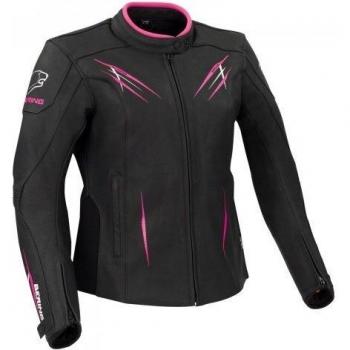 Bering Chaqueta moto LADY BRUTALIA Negro/Blanco/Fuschia, Negro/Blanco/Fuchsia, 46
