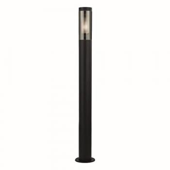Poste Exterior Batton 900 mm con Difusor Negro y Ahumado, Acabado en Negro Mate, IP44
