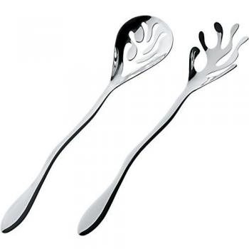 Alessi Mediterraneo | ESI16SET Design Salad Cutlery, Steel, Polished