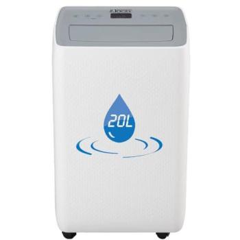 Deshumidificador Jocel JDE-002167, 20L/día, Wi-Fi, hasta 40m², ventilador de 2 velocidades, color blanco