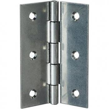 Bisagra de acero inoxidable 80x58 mm (V2A) semi-ancha, grosor 1,5 mm
