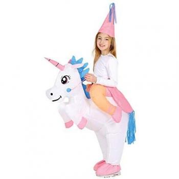 Disfraz Hinchable de Hada montando Unicornio para niña