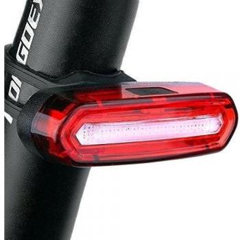 Awnic Luz Trasera Bicicleta Luz LED Bici USB Recargable 16 COB LED Rojo Hasta 11h 4 Modos Función de Memoria Impermeable Adecuado Para Casco y Bici, etc