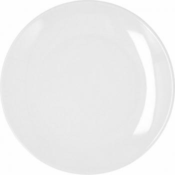 Plato Llano Bidasoa Glacial Coupe Cerámica Blanco 27 cm Pack 4x