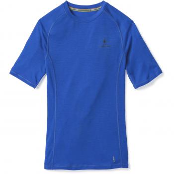 SmartWool Merino 200 Short Sleeve Base Layer, otoño/Invierno, Hombre, Color Azul Brillante, tamaño Medium