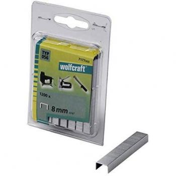 Wolfcraft 7177000 - 1200 grapas de lomo ancho, tipo 056 8 mm