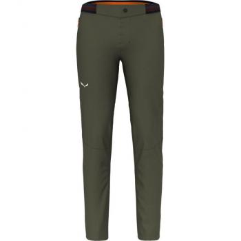 Pantalones largos Salewa Pedroc 4 Durastretch para hombre, color verde oliva