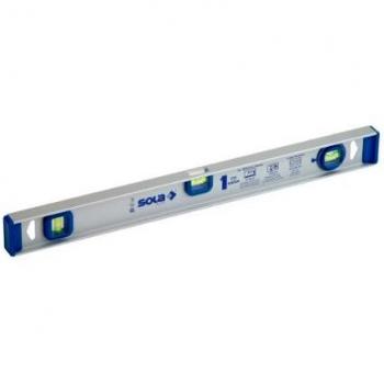 Sola ID - Nivel de aluminio extrusionado de 60 cm con burbuja móvil busca ángulos.