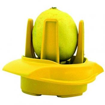 Fackelmann Cortador Limon En Porciones, ABS, Amarillo/INOX, Ø13x10cm