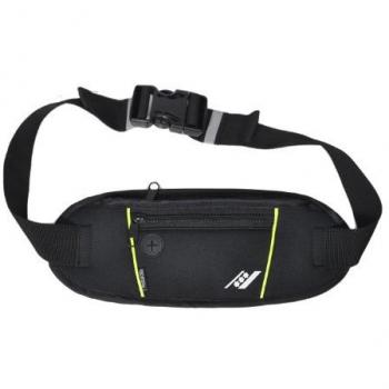 Rucanor - Riñonera con salida para auriculares multicolor negro y amarillo Talla:100 cm