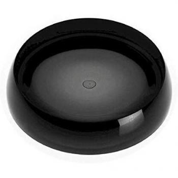 Versa Jabonera Redonda Transp. Negra Soportes para Utensilios de Cocina, Única