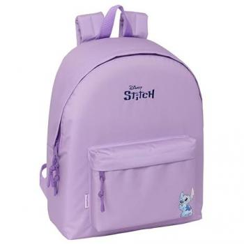 Mochila Infantil Safta Stitch Sweet 33x15x42 cm, Color Azul/Lila, Calidad y Máxima Resistencia, Cómoda y Versátil