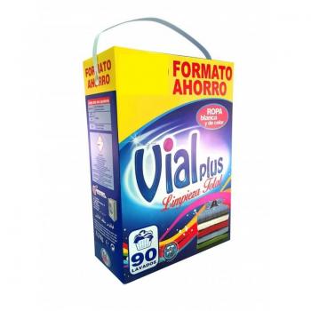 Detergente en polvo VIALPLUS 126 dosis ultra concentrado para una limpieza impecable