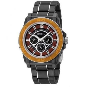 Breil Men's Quartz Watch with Black Dial Analogue Display and Black PU Strap TW0847