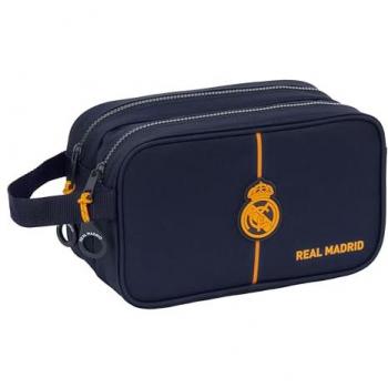 Neceser Escolar Infantil Adaptable a Carro Real Madrid 24/25, Multicolor, 26x15x12.5 cm, Ideal para Niños de 5 a 14 Años