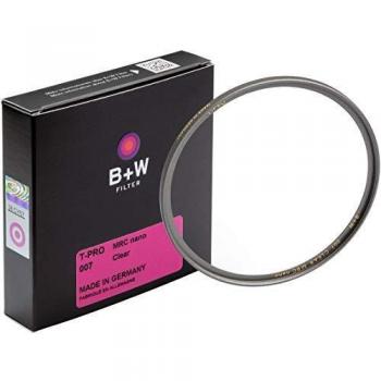 B&W 007 Protective Filter, Clear Filter T-Pro, Titanium Finish, MRC Nano, 16x Hardened, Super Slim, Premium 1097731 46