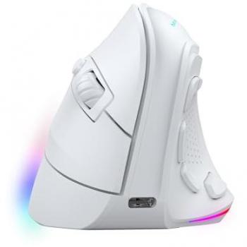 Ratón Gaming Inalámbrico Ergonómico RGB Chroma 8400 DPI Mars Gaming MM-SK Blanco
