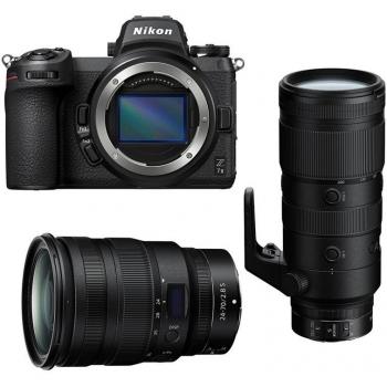 Cámara Híbrida Nikon Z7 II 45.7 MP con Objetivo Z 24-70mm f/2.8 S y Z 70-200mm f/2.8 VR S - Garantía de 3 años
