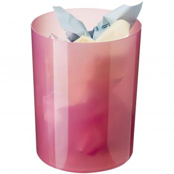 Archivo 2000 - 2000FCTL - Papelera 17 litros de capacidad, color fucsia traslúcido