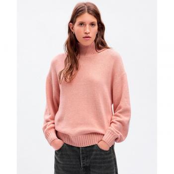 Jersey de punto con cuello alto mujer Gap