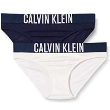Calvin Klein 2Pk Bikini, Bikini Estilo Ropa Interior Niñas, Opacity, 1Shrinkingviolet/1Blueshadow, 8/10/2020