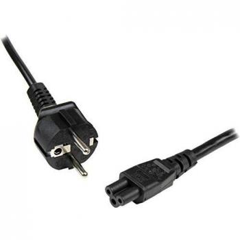 StarTech.com 1m Laptop Power Cord - EU Schuko CEE7 to C5 Clover Leaf Power Cable Lead