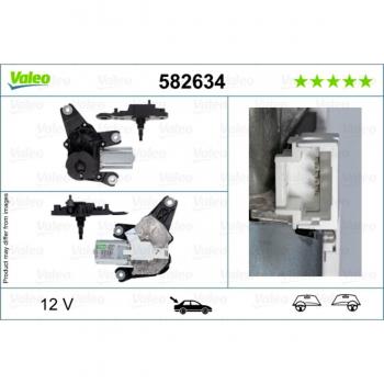 Motor limpiaparabrisas VALEO 582634 - Limpieza del parabrisas, compatible con diversos modelos de vehículos, fácil instalación, alta durabilidad y rendimiento eficiente