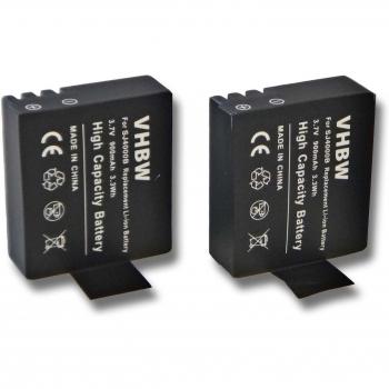 vhbw 2 x baterías Li-Ion 900mAh
