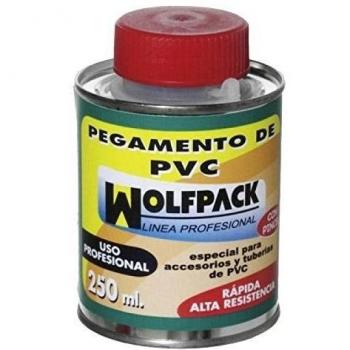 WOLFPACK LINEA PROFESIONAL 14020165 Pegamento PVC Wolfpack Con Pincel 250 ml