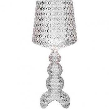 Lámpara de mesa Mini Kabuki LED transparente con dimmer 70cm