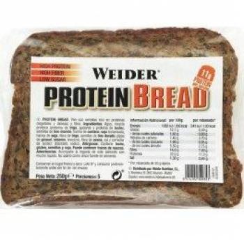 Weider Rich Protein Bread with 11g of protein. High fiber and low sugar 250g, 1 Pack of 5 Slices