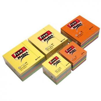 Cubo de Notas Adhesivas Fixo 400 Hojas 76x76mm Colores Pastel Referencia 65005493