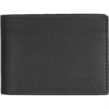 Cartera de hombre Jaslen Lyon RFID en color negro-azul