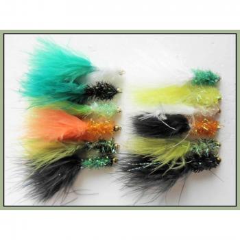 12 GOLDHEAD Fritz – Señuelo de pesca moscas – todos los colores variados