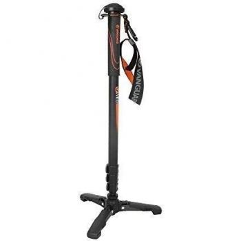 Vanguard VEO AM-264TR - Monopie de aluminio con pie retráctil, color negro