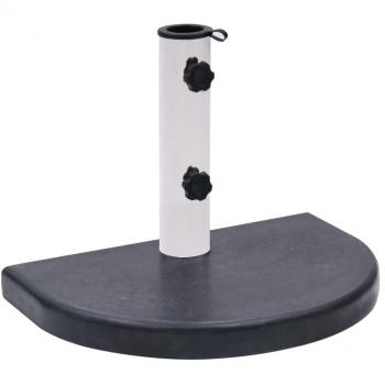 vidaXL Umbrella Base Black 40x28x4 cm Granite