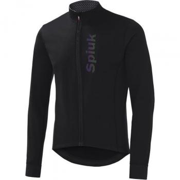 Chaqueta de ciclismo Spiuk Anatomic para hombre con membrana cortavientos en color negro