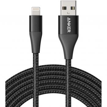 Anker PowerLine+ II Lightning Cable (10ft), MFi Certified for Flawless Compatibility with iPhone 11/11 Pro/11 Pro Max/XS/XS Max/XR/X/8/8 Plus/7/7 Plus/