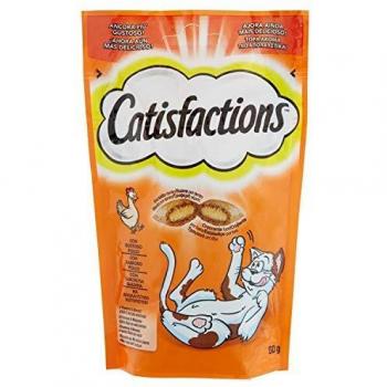 Bocaditos de Pollo Catisfactions para Gatos, Pack de 6 x 60g