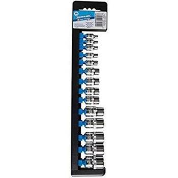 Silverline 675072 Llaves de vaso Trx hembra, 14 pzas E4 - llaves de vaso XNZ, 14 pzas E4 - E24