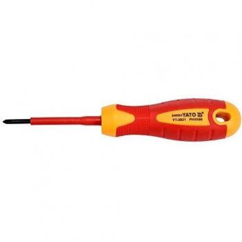 Yato YT-2821 - Destronillador con aislamiento 1000V ph0 x 60 mm Yato