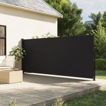 Toldo lateral retráctil 180x600 cm Color Negro, Crema, Azul
