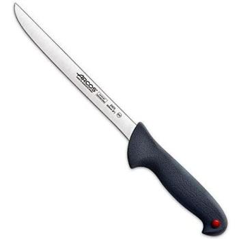 Arcos Colour Prof - Cuchillo Fileteador Flexible de 200mm, Hoja de Acero Inoxidable NITRUM, Mango Ergonómico de Polipropileno con Elastómero, Gris