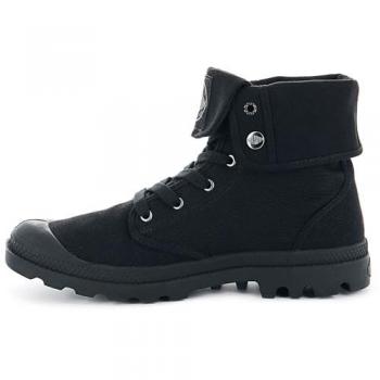 Palladium Baggy Black Canvas Ankle Boots